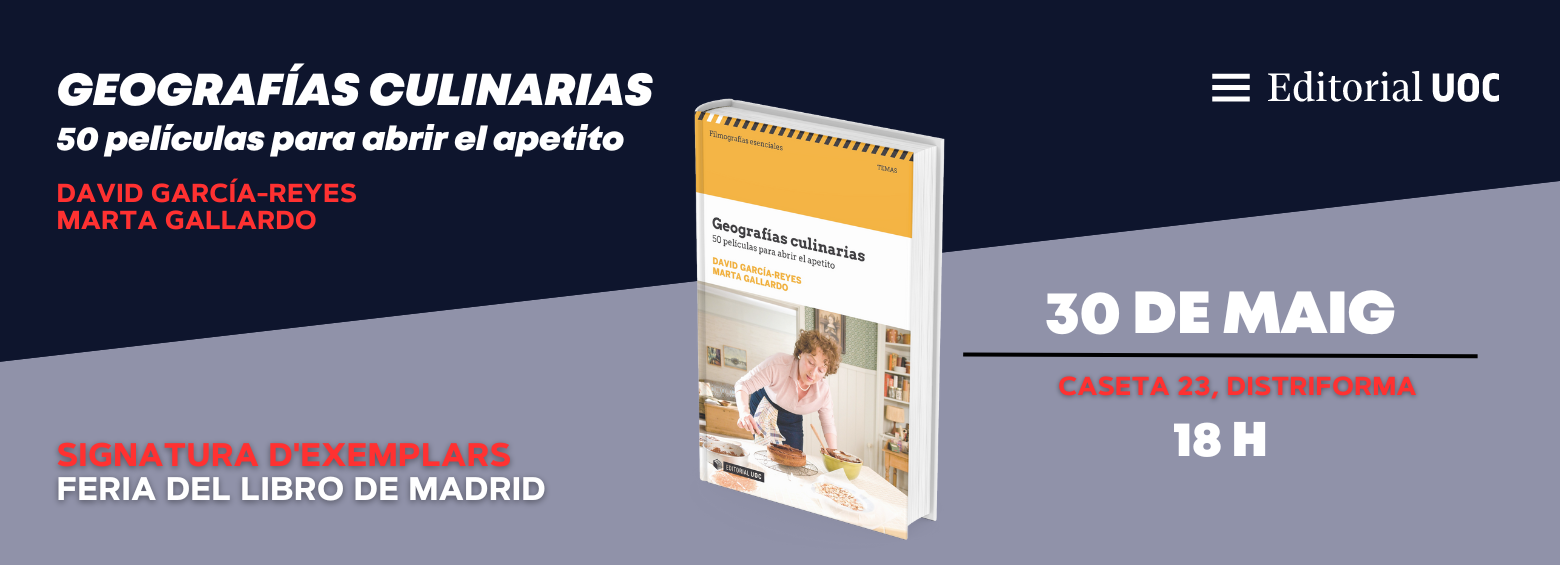 Signatura de llibres de Geografías culinarias, de David García-Reyes i Marta Gallardo (30 de maig)